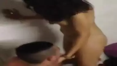 Chick getting pussy licked by uncle