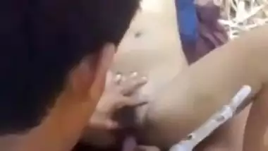 Guy enjoys outdoor Nepali sex with 18 year old GF