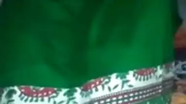 Green Salwar Desi college babe showing boobs pussy & fucking again with her boyfriend