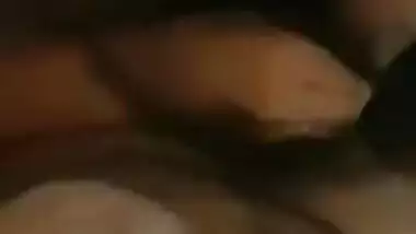 Very hot MMS video of slender Desi gal riding XXX cock after blowjob