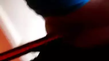 Paula s herself by piercing her navel with a giant pencil that pierces her entire belly Sexy