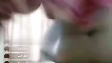 Cute Telugu bhabhi shows big boobs and hot pussy