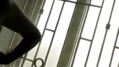 After coitus chubby Indian girl wants to cover XXX tits with black bra