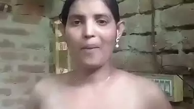 Village girl striptease cute boobs showing for lover