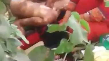 The farmer fucks a laborer on the far in front of his wife