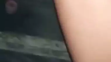 Desi girlfriend blowjob with lover boob press