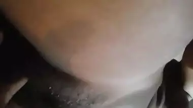 Indian girl lies on her back and exposes XXX parts spreading sex labia