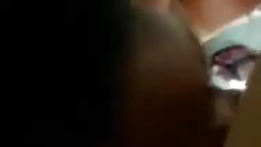 Hot Desi aunty gives a slow blowjob in this amateur gonzo XXX video