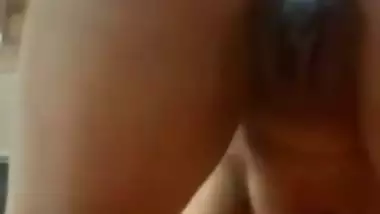 Ex-girlfriend dildo fucking horny pussy on video call