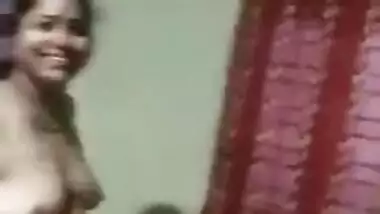 MILF is kind to flash her sex titties in XXX video shot by Desi husband