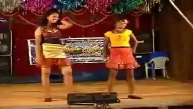 South indian girls doing a vulgar dance on stage