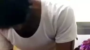 Lonely housewife sex with neighbor after a deep blowjob