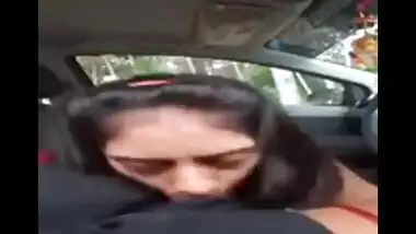 AVP college girl Sheetal’s blowjob to lover in car