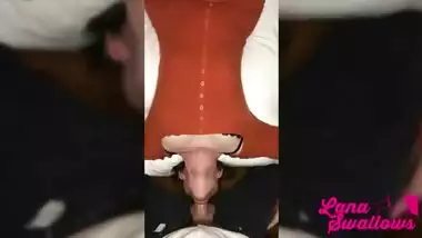 UNREAL THROAT FUCKING- ridiculous deepthroat from a sexy instagram slut POV