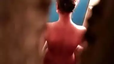 Woman wash in bathroom boos and anal