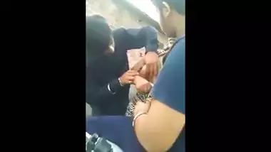 Hot large billibongs desi legal age teenager beauty receives her tits crammed in threesome!