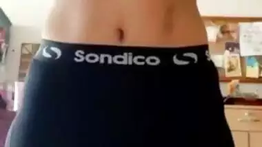 Horny indian girl record nude video for bf