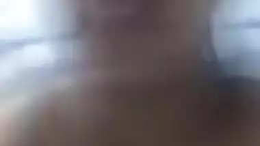 Guy jerks off so fast to steamy naked Indian XXX wife via video link