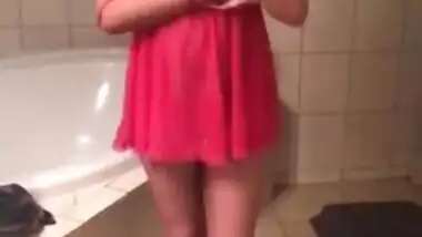 Very slowly Indian girl takes off clothes step by step in sex video