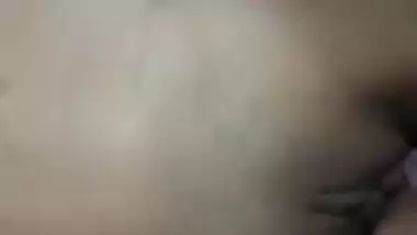 Desi horny girl has man's XXX tool covered with condom in pussy on cam