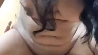 Cute MILF nude fucking husband friend dick mms