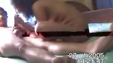 XXX sex video of a kinky couple recording their home sex session