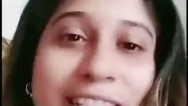 Beautiful wife shows boobs on video call to ex-lover