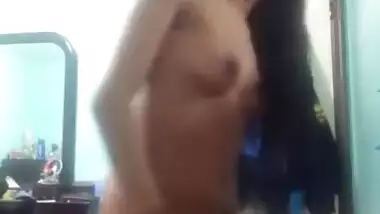 Cute Indian teen with a Butt Plug up her ASS teases her BF 