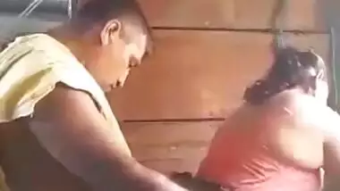 Fucking His Wife While She Working in Kitchen…Standing Fuck From Behind