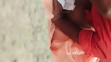 Telugu wife outdoor fucking with husband friend