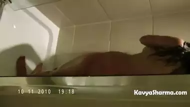 Horny Desi Indian Gujarati Aunty In Bath Tub Pressing Big Boobs Fingering Pussy - Full Hindi