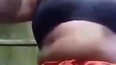 Bengali village Desi XXX wife shows her nude body on selfie cam outdoors