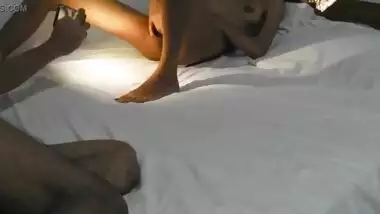 Indian 18 years old teen recording her first sex video with her bestfriend
