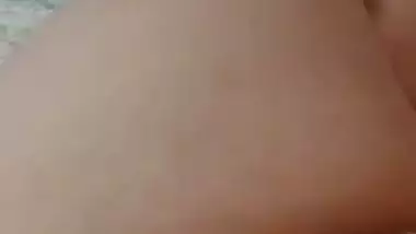 Tanker girl milking boobs on video call to lover