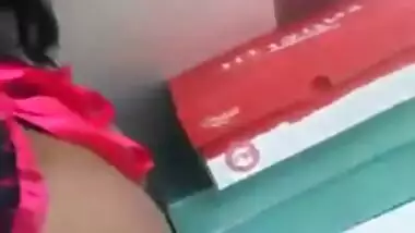 Hot Desi girl poses on cam in XXX lingerie that accentuates sex boobs