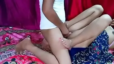 Desi lies down on the bed and XXX partner fucks her in missionary