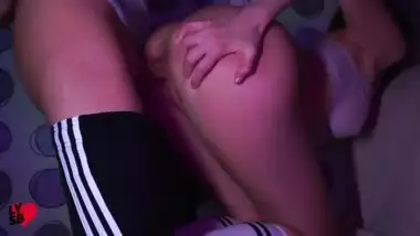 Elena got her big ass fucked in pussy with thick cock after kissing