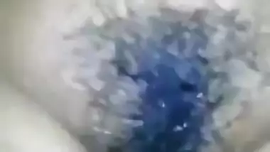 Girl making funny, laughing face on mms
