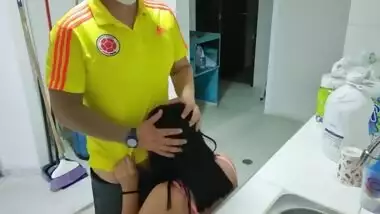 Martina fucks the Store boy with her Grandma close