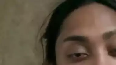 Girlfriend taking cum inside her mouth after blowjob