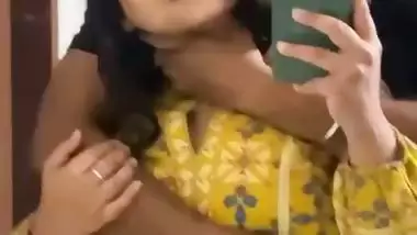 Beautiful tanker wife boob press and doggy viral sex