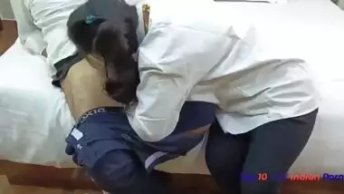 XXX Ever Best Desi student fuck Desi girl in Oyo hotel first meeting