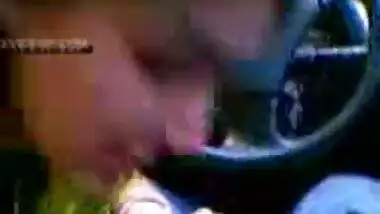 Sexy Punjabi Bhabhi’s Blowjob In Car