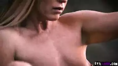 Blonde stepmom India Summers saw her dauther Kenzie Reeves very sad and comforts her by licking her teen pussy.