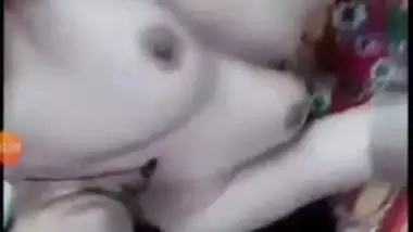 Booby bhabhi stripping off red night gown