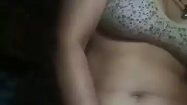 Bhabi Talking On Phone stripping and fingering MMS