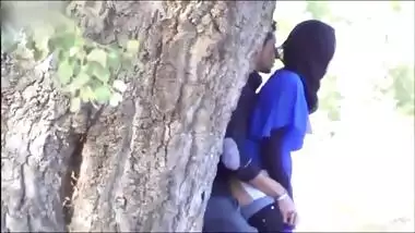 Paki slut wife fucked by her boss outdoor in the forest, Desi mms