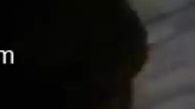 Hot XXX selfie of Desi MILF rubbing her cute pussy in the darkness