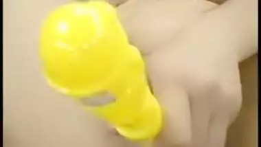 Desi wench uses sex toy to play with her XXX anus and cums hard